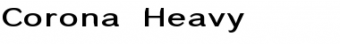 Corona Heavy Font