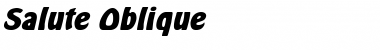 Salute Oblique Font