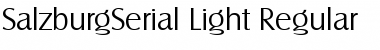 Download SalzburgSerial-Light Font