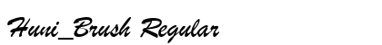 Huni_Brush Regular preview