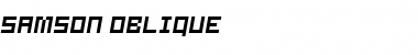 Samson Oblique Regular Font