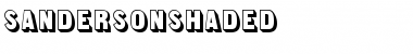 SandersonShaded Regular Font