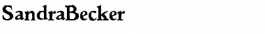 Download SandraBecker Font Download SandraBecker Font