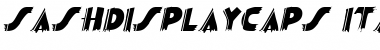SashDisplayCaps Italic Font SashDisplayCaps Italic Font