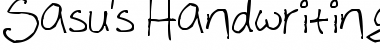 Download Sasu's Handwriting Font Download Sasu's Handwriting Font