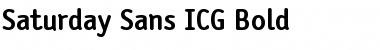 Download Saturday Sans ICG Font Download Saturday Sans ICG Font