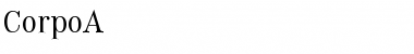 CorpoA Regular Font CorpoA Regular Font