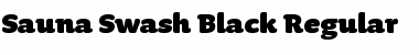 Download Sauna Swash Black Font
