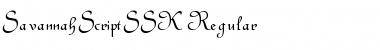SavannahScriptSSK Font