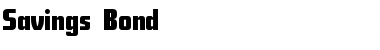 Savings Bond Font