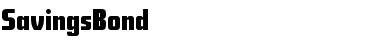 SavingsBond Font