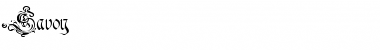 Savoy Regular Font