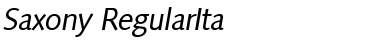 Download Saxony-RegularIta Font