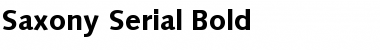 Saxony-Serial Bold Font Saxony-Serial Bold Font