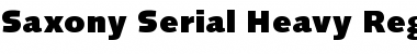 Saxony-Serial-Heavy Regular Font