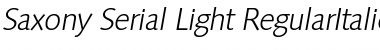 Saxony-Serial-Light Font