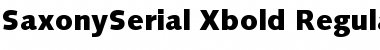 SaxonySerial-Xbold Regular Font