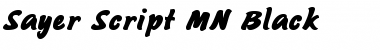 Sayer Script MN Font