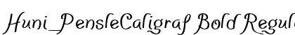 Huni_PensleCaligraf Bold Regular preview