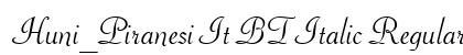 Huni_Piranesi It BT Italic Regular preview