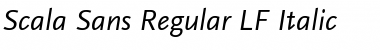 Scala Sans Regular Italic Font