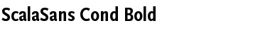 ScalaSans Cond Bold Font