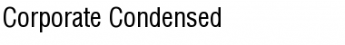 Corporate Condensed Regular Font Corporate Condensed Regular Font