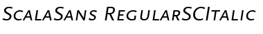 ScalaSans RegularSCItalic Font