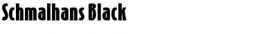 Schmalhans Black Font