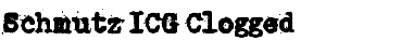Schmutz ICG Clogged Regular Font