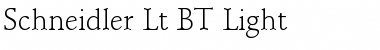 Schneidler Lt BT Font