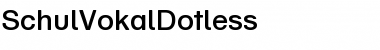 SchulVokalDotless Font