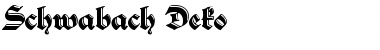 Download Schwabach Deko Font