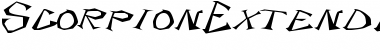 ScorpionExtended Regular Font ScorpionExtended Regular Font