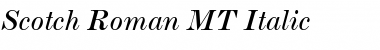 Scotch Roman MT Italic Font