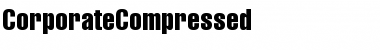 CorporateCompressed Regular Font