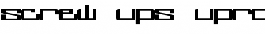 screw ups uprock Font