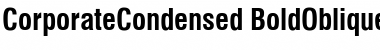 CorporateCondensed Font