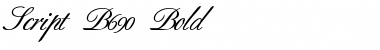 Script-B690 Bold Font