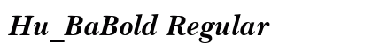 Hu_BaBold Regular preview