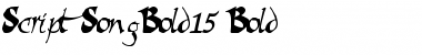 ScriptSongBold15 Font