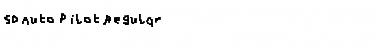 SD Auto Pilot Font