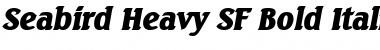 Seabird Heavy SF Bold Italic Font