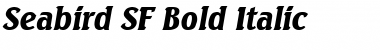 Seabird SF Bold Italic Font