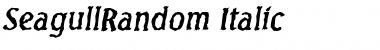 SeagullRandom Italic Font