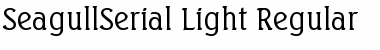 SeagullSerial-Light Regular Font