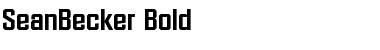 SeanBecker Bold Font