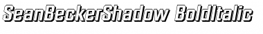 SeanBeckerShadow Font