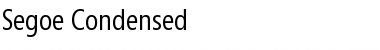 Segoe Condensed Font