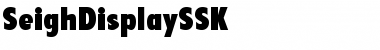 SeighDisplaySSK Regular Font